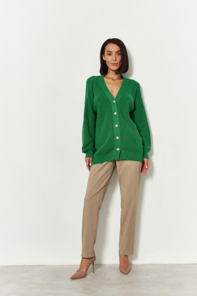 Удлиненный кардиган (травяной)